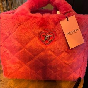 Juicy Couture Vibrant Pink Quilted Tote